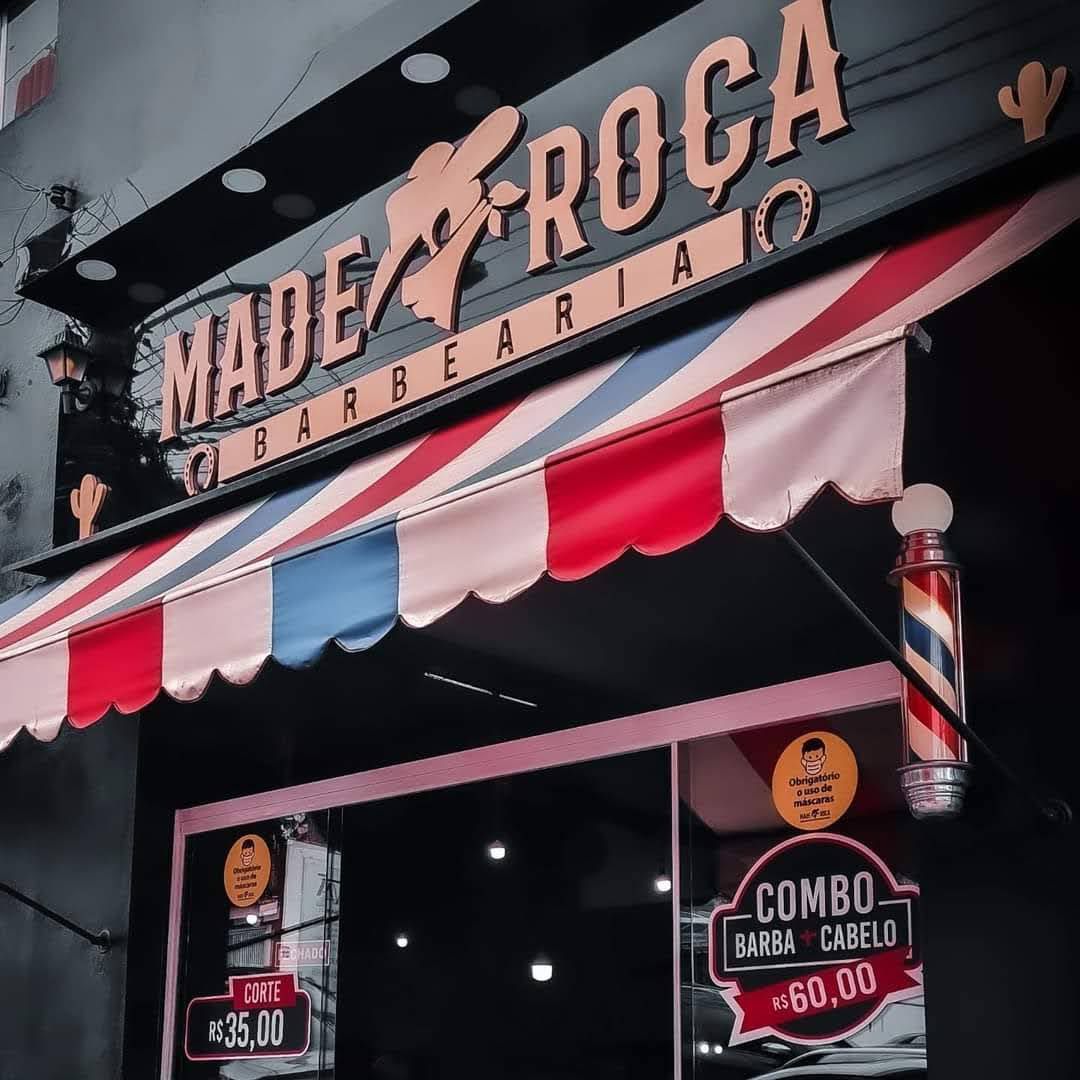 Toldo retrátil para barbearia