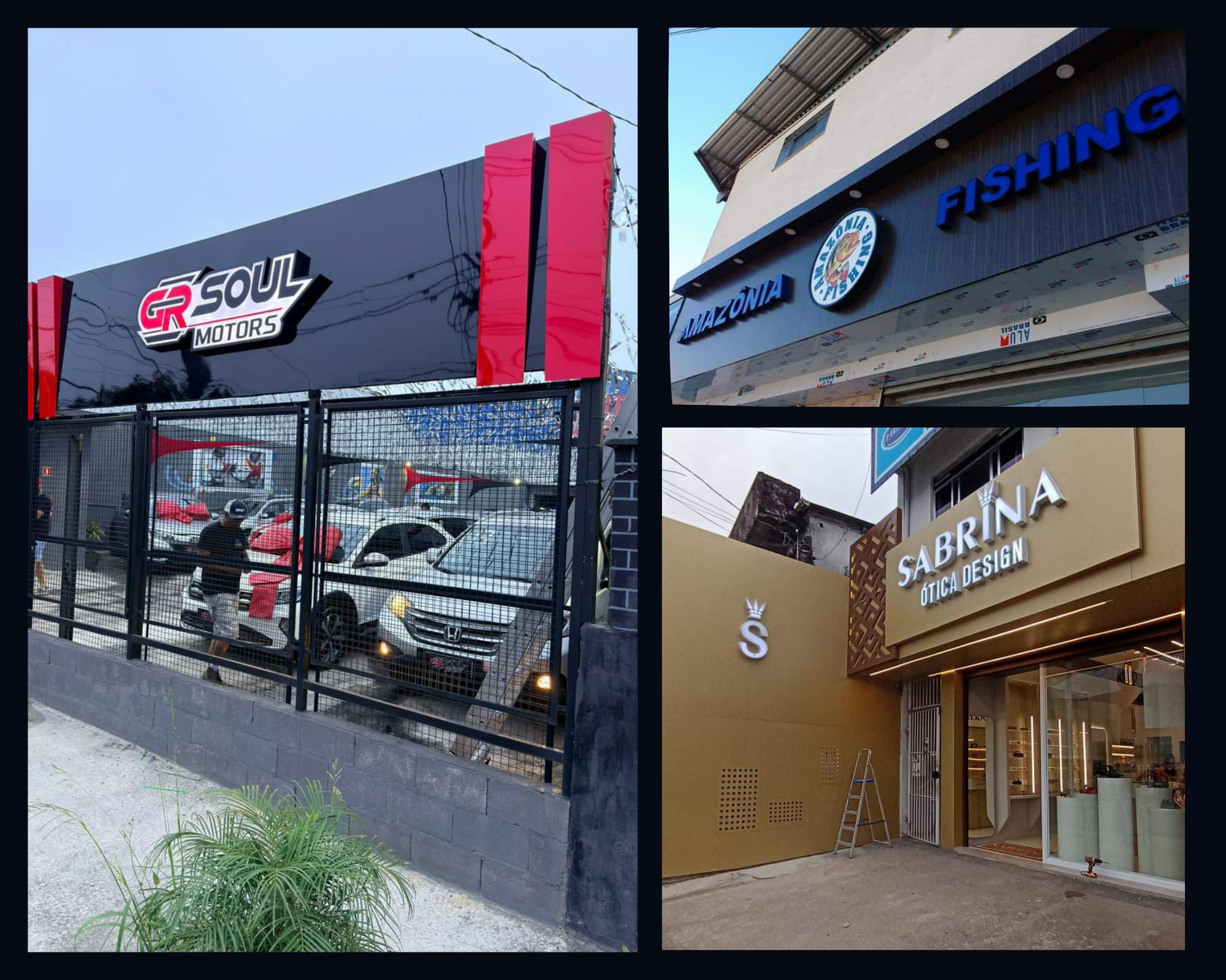 Fachada em ACM Adega Bigode